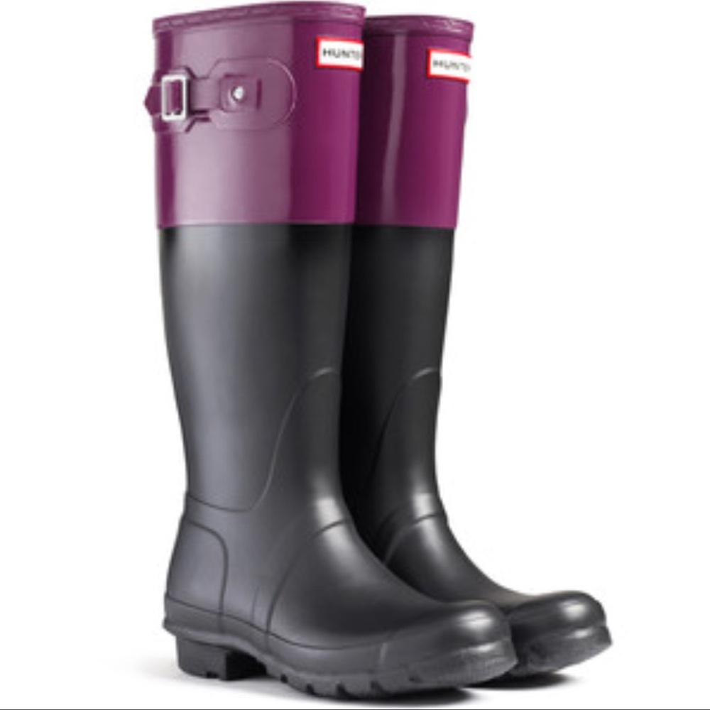 Hunter original Colorblock rubber rain boots